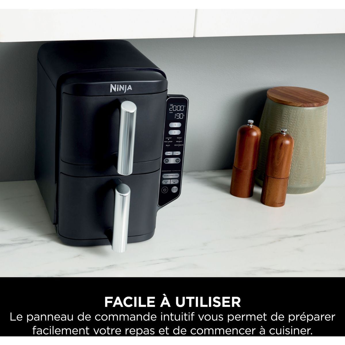Friteuse sans huile NINJA Double Stack 7,6 L SL300EU - 7