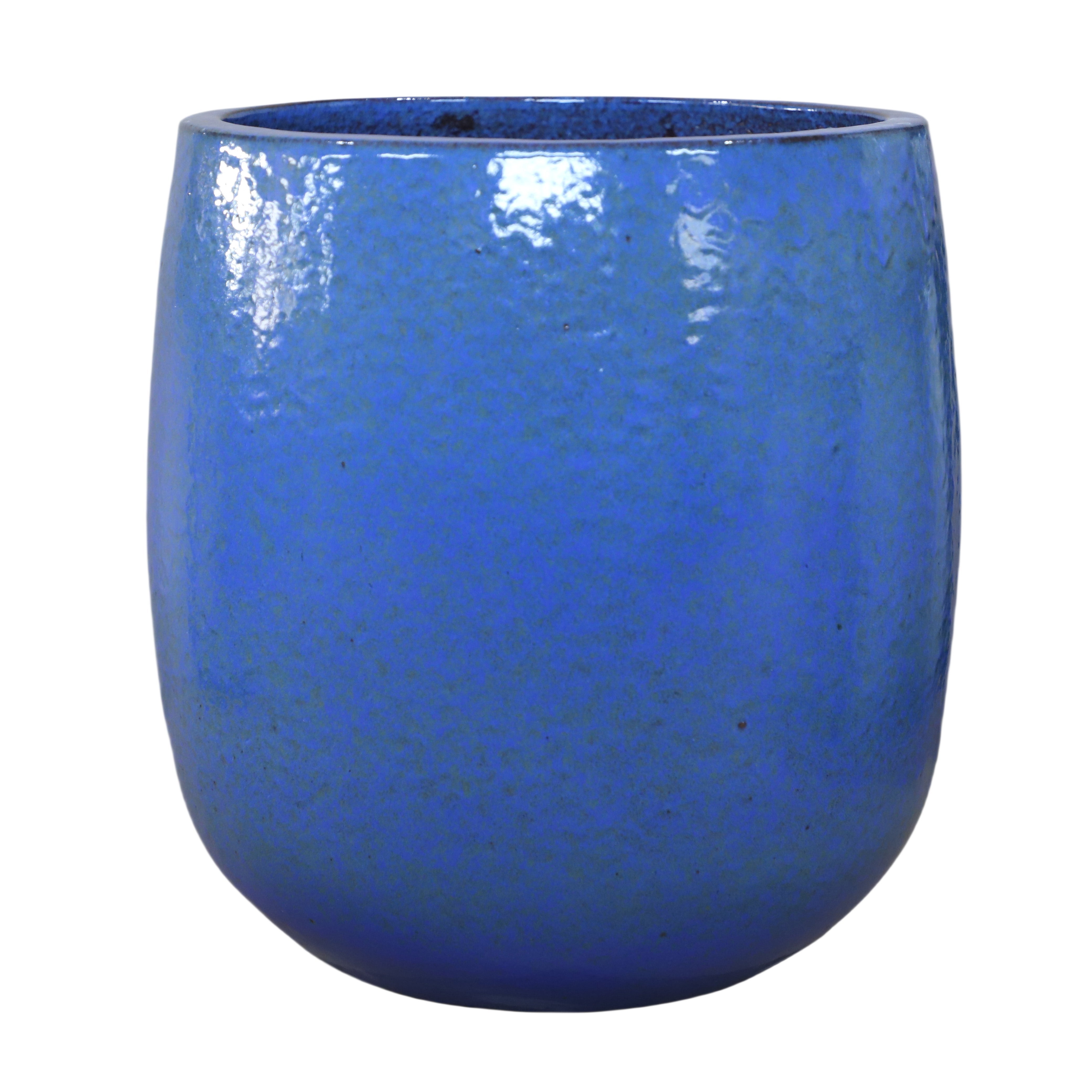 Pot De Fleurs Scheurich Solido En Céramique - Bleu Mystique, Diamètre 17.6 Cm, Hauteur 16 Cm, 3.1 Litres - 3