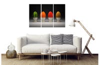 Tableau triptyque cuisine fruits en coque - 90x60 cm | Leroy Merlin