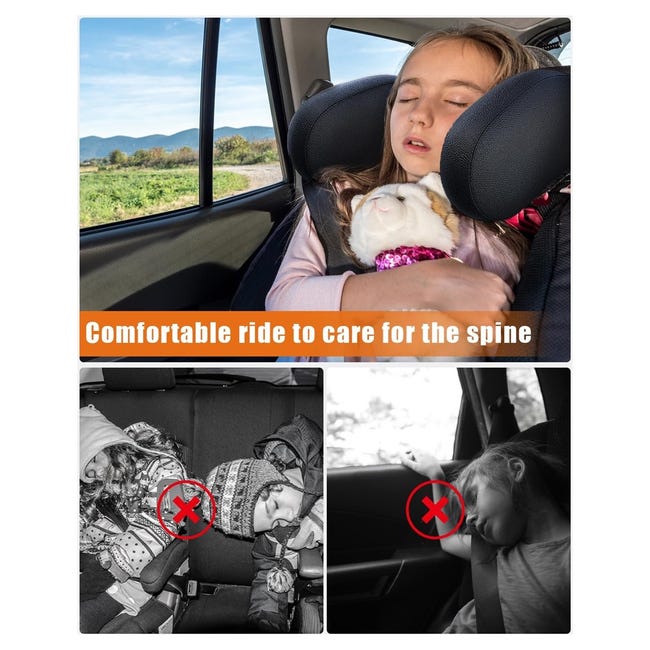 Poggiatesta per seggiolino auto, riposo da viaggio, cuscino Poggiatesta per seggiolino auto, riposo da viaggio, cuscino