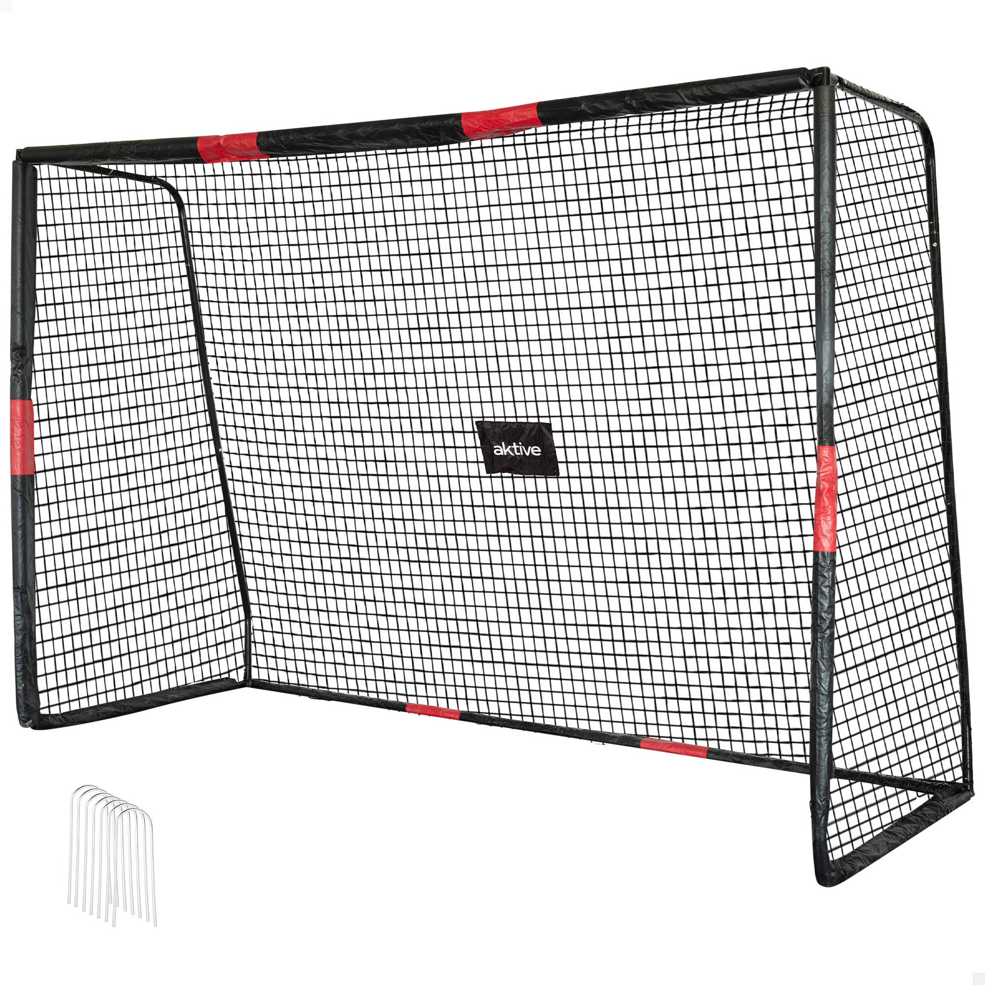 Aktive But de football 300x120x200 cm structure avec protection, filet ...
