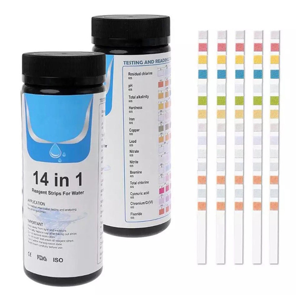 Tester w Paskowy do Badania Chloru w Wodzie Basenowej i Spa pasków testowych Oznaczania Wolnego Chloru Twardości oraz Szybkiego i Niezawodnego Chloru