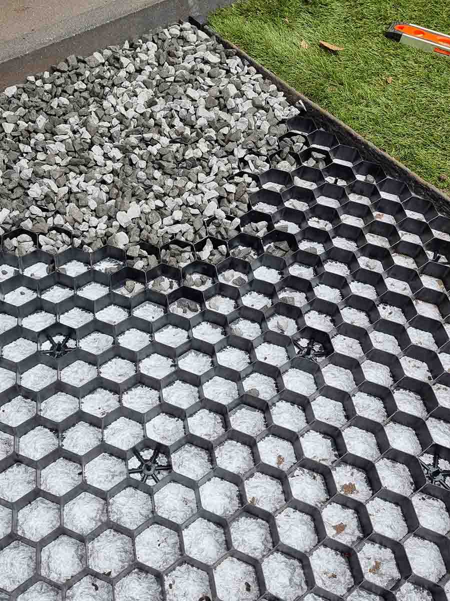 Stabilisateurs de gravier EuroGravel PLUS noir par m2 - 6