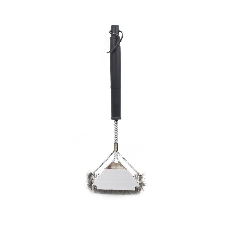 Brosse de nettoyage pour gril, brosse métallique pour four, brosse métallique à long manche sans spatule - 3