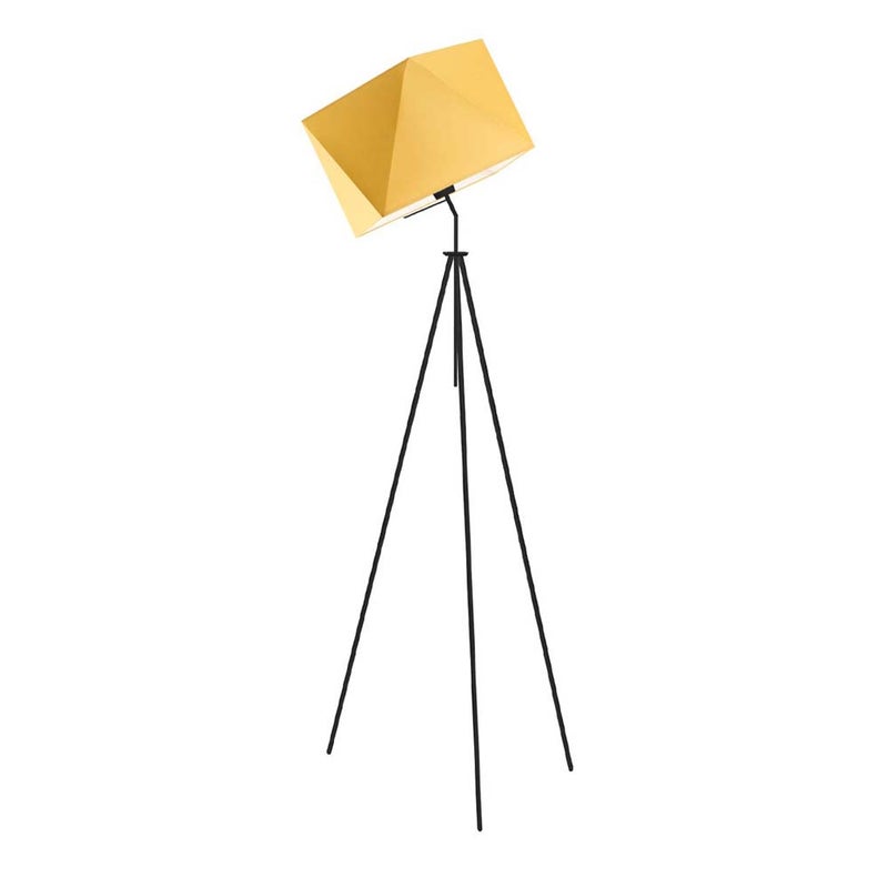 Lampa stojąca podłogowa przegubowa regulowana trójnóg z abażurem diament DECO