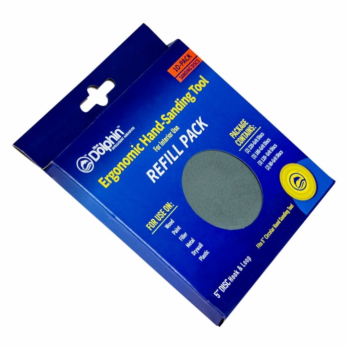 Wkłady do ręcznego szlifowania, Blue Dolphin, ERGONOMIC x10