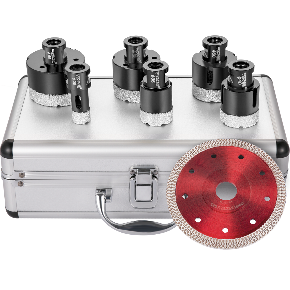 Mdurian Diamant Foret 10Pcs 8mm Trépan Scies Cloche Outils Set Forets