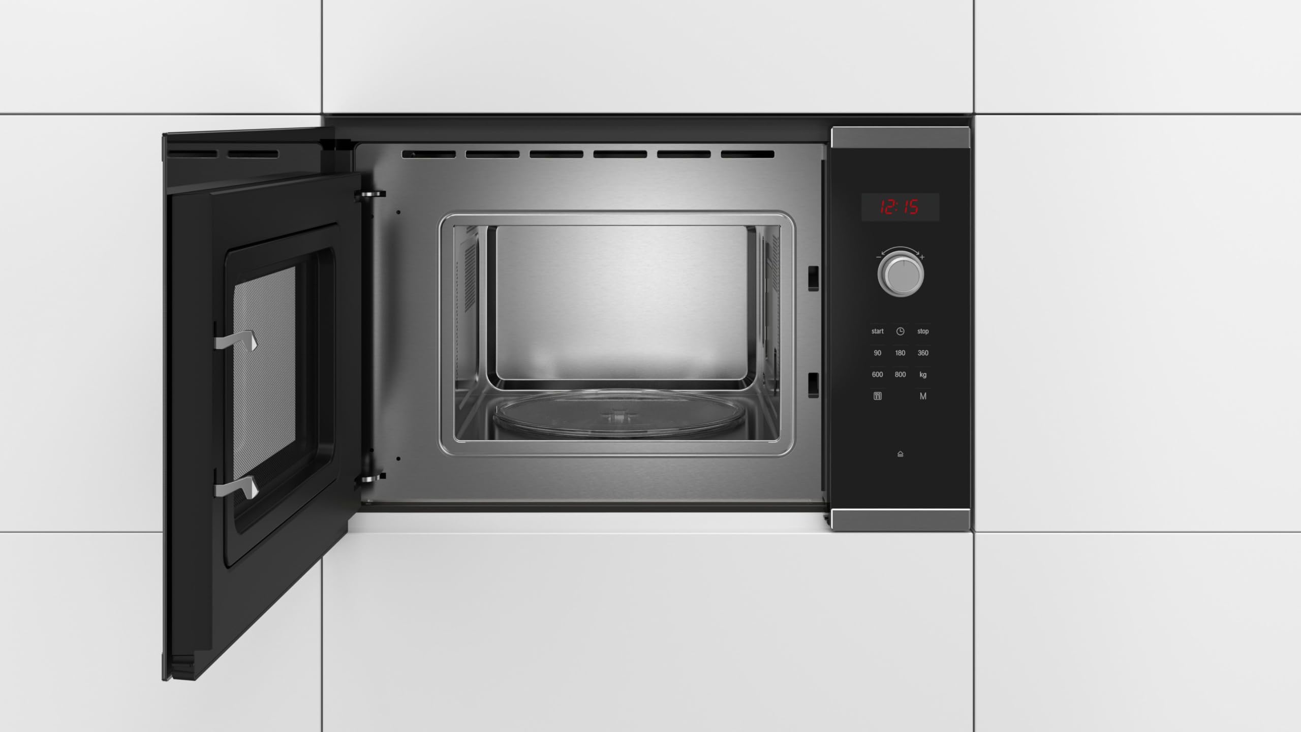 Four à micro-ondes encastrable Bosch Serie 4 BFL523MS0 20 L 800 W Acier inoxydable noir - 8