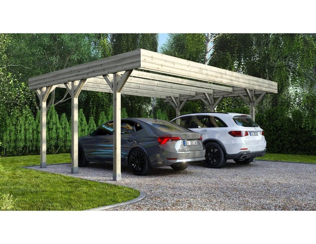 Carport, abri de voiture 6.06x5.03 m - 30.48 m2 - CAR5 - ALTANKA