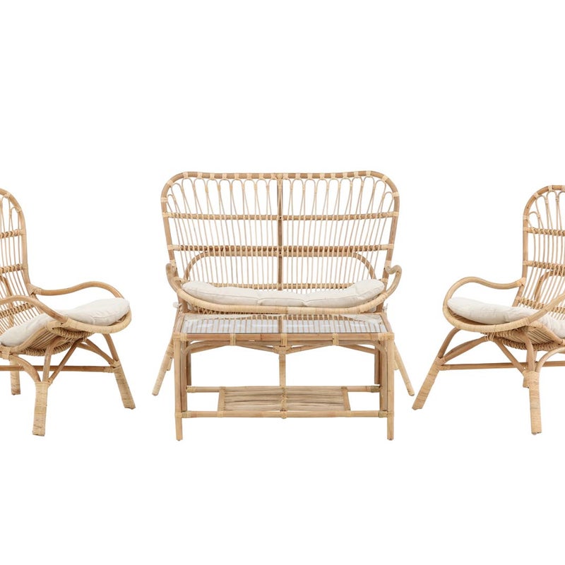 Ella zestaw ogrodowy 4 części naturalny.