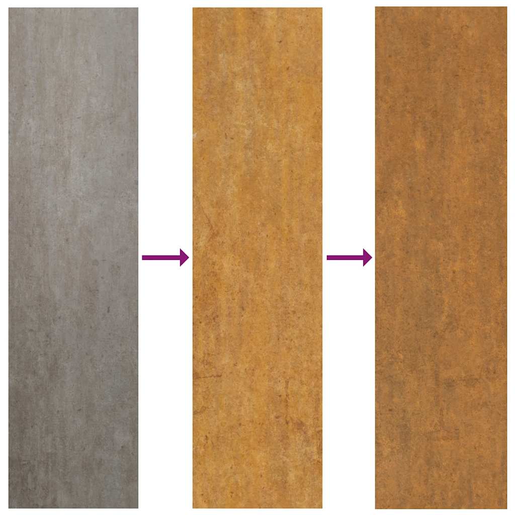 Jardinière surélevée 385 x 50 x 69 cm Acier Corten vidaXL - 6