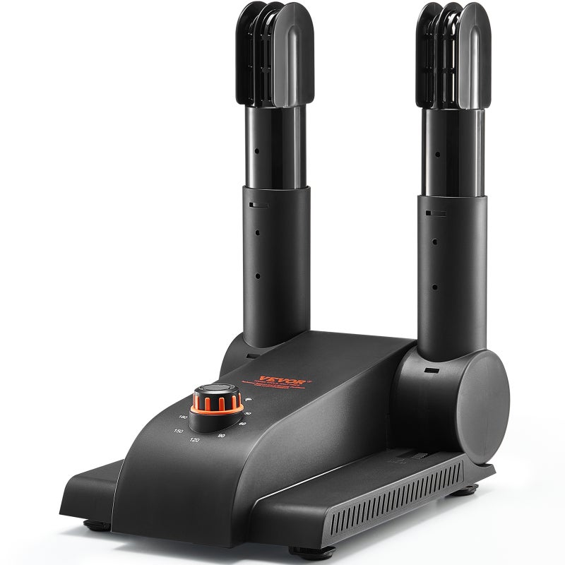 Składana 2-rurowa suszarka do butów 180°, suszarka do butów czarno-pomarańczowa VEVOR