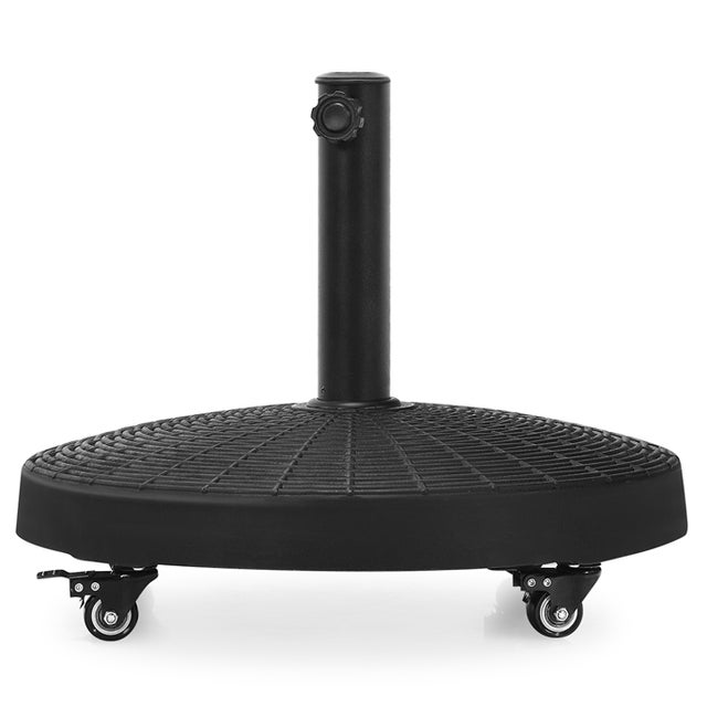 Soporte para sombrilla con ruedas, soporte para sombrilla de 38 mm/48 mm, soporte para sombrilla φ 45 cm, pie para sombrilla de 23 kg, soporte para so