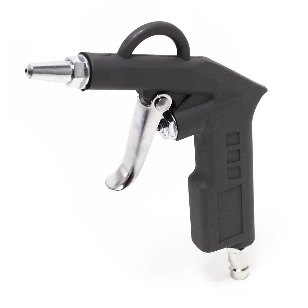 Jeu de 4 Outils pneumatiques – Pistolet de gonflage – Pistolet de soufflage – Tuyau spiralé – Manomètre – Accessoires pour compresseur Air… Wiltec - 4