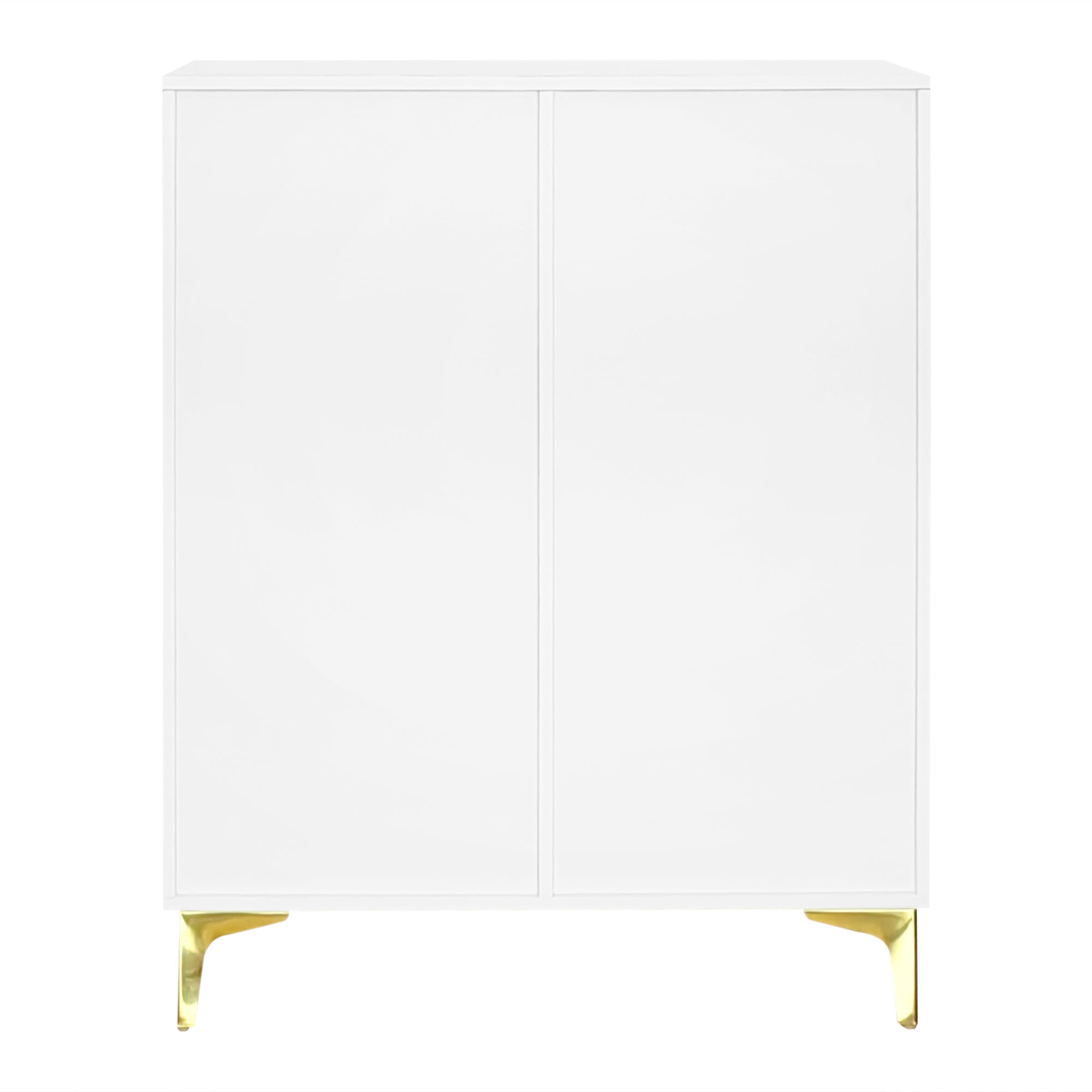 Buffet/vestiaire élégant avec panneaux texturés, tablettes ajustables, décorations dorées et tiroirs - 7