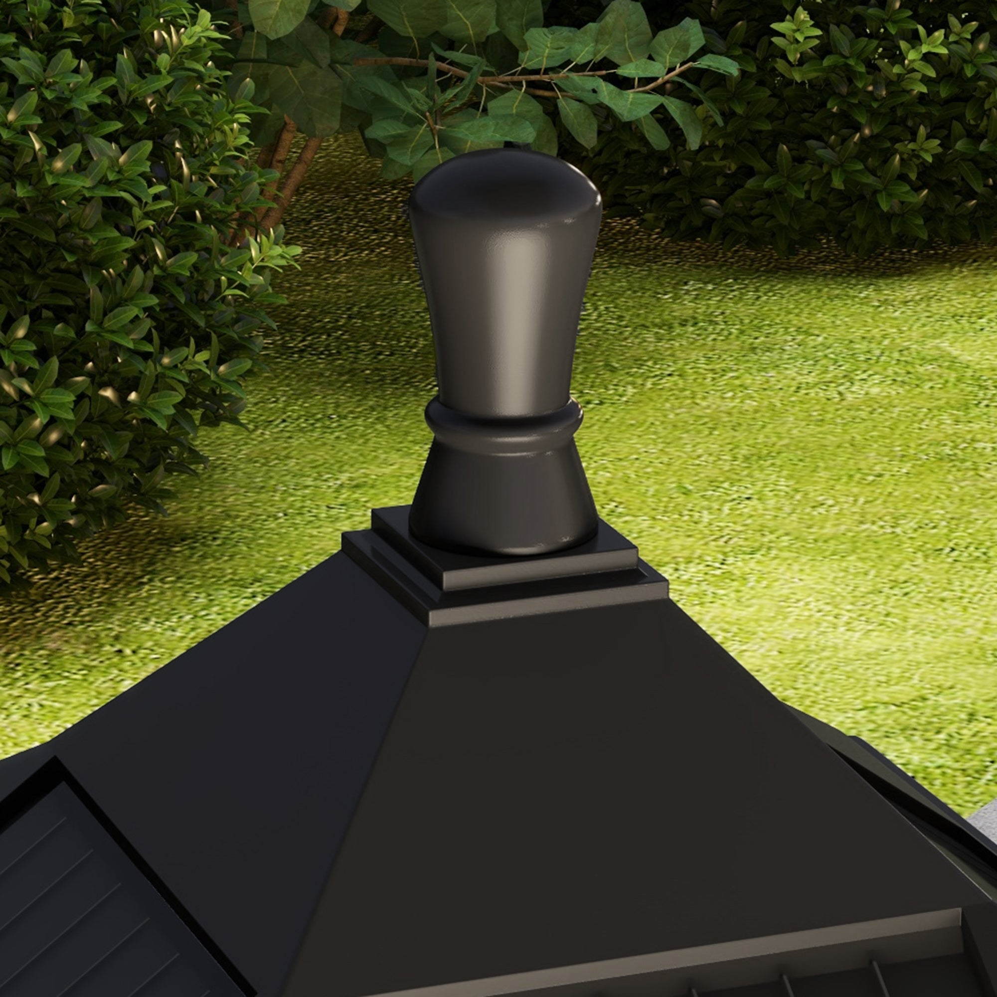 Lampadaire extérieur solaire ABS 127 cm Outsunny - 9