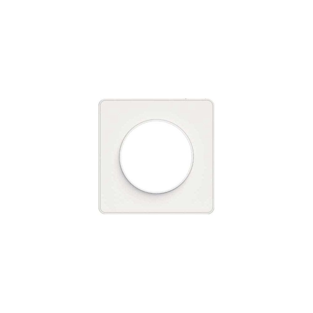 Odace Touch - plaque de finition 1 poste - Blanc RAL9003