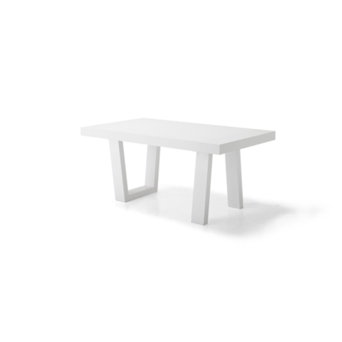 Tavolo soggiorno allungabile 260 cm piano in laminato DIVO Bianco - 4