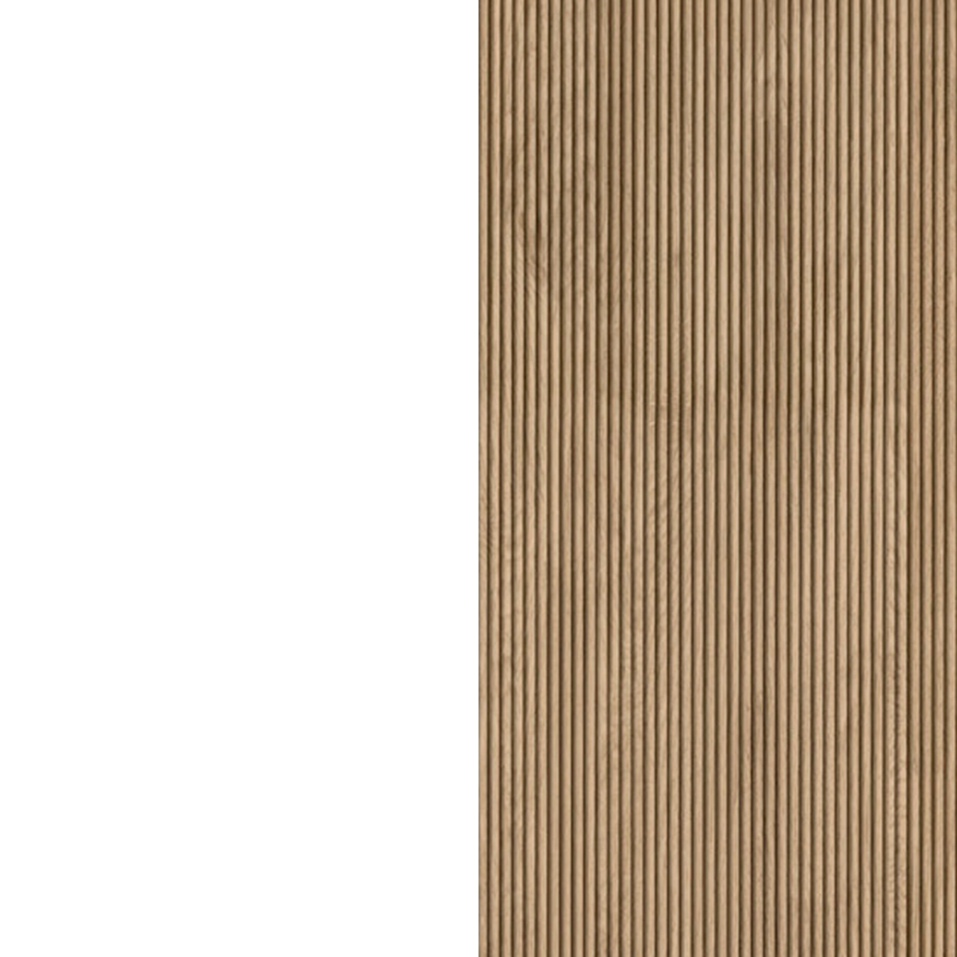 Meuble de salle de bain Mapau Pack avec lavabo et miroir circulaire BRIDAN deux tiroirs blanc mat 120cm - 7