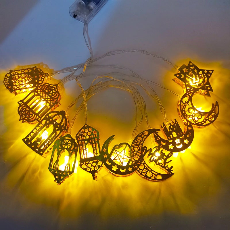1 torba świateł dekoracyjnych 3M20LED Ramadhan, świateł dekoracyjnych Eid Mubarak, różne kształty