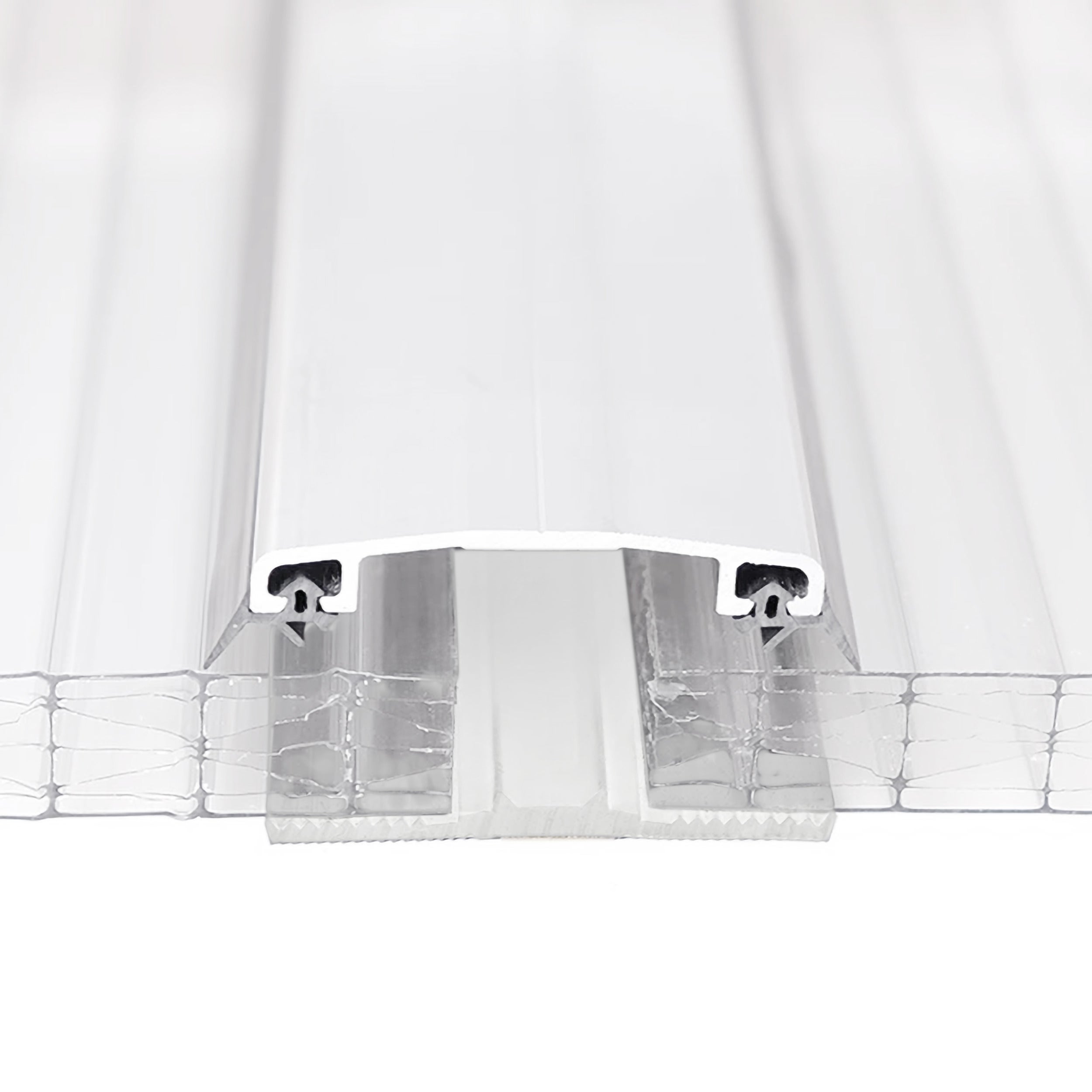 Junta de labio 60 mm autoadhesiva SD-12 para placas de policarbonato alveolar, junta PVC - 1 metro, blanco - 3