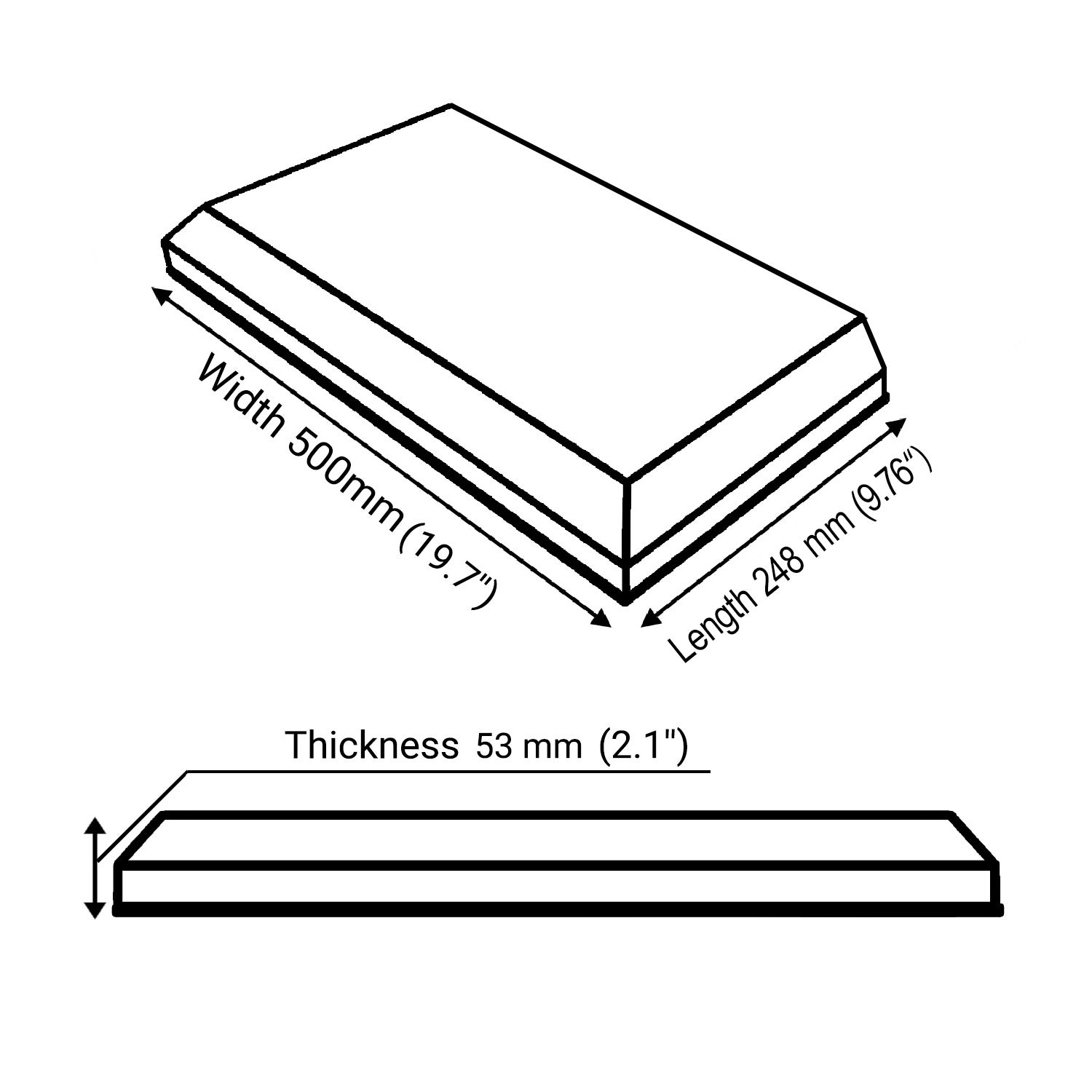 Lot de 4 Panneaux acoustiques étroits insonorisants WAVE 50x25x5 cm -0,5 m² surf.totale -MDF perforé laminé et mousse acoustique -Sonoma - 3
