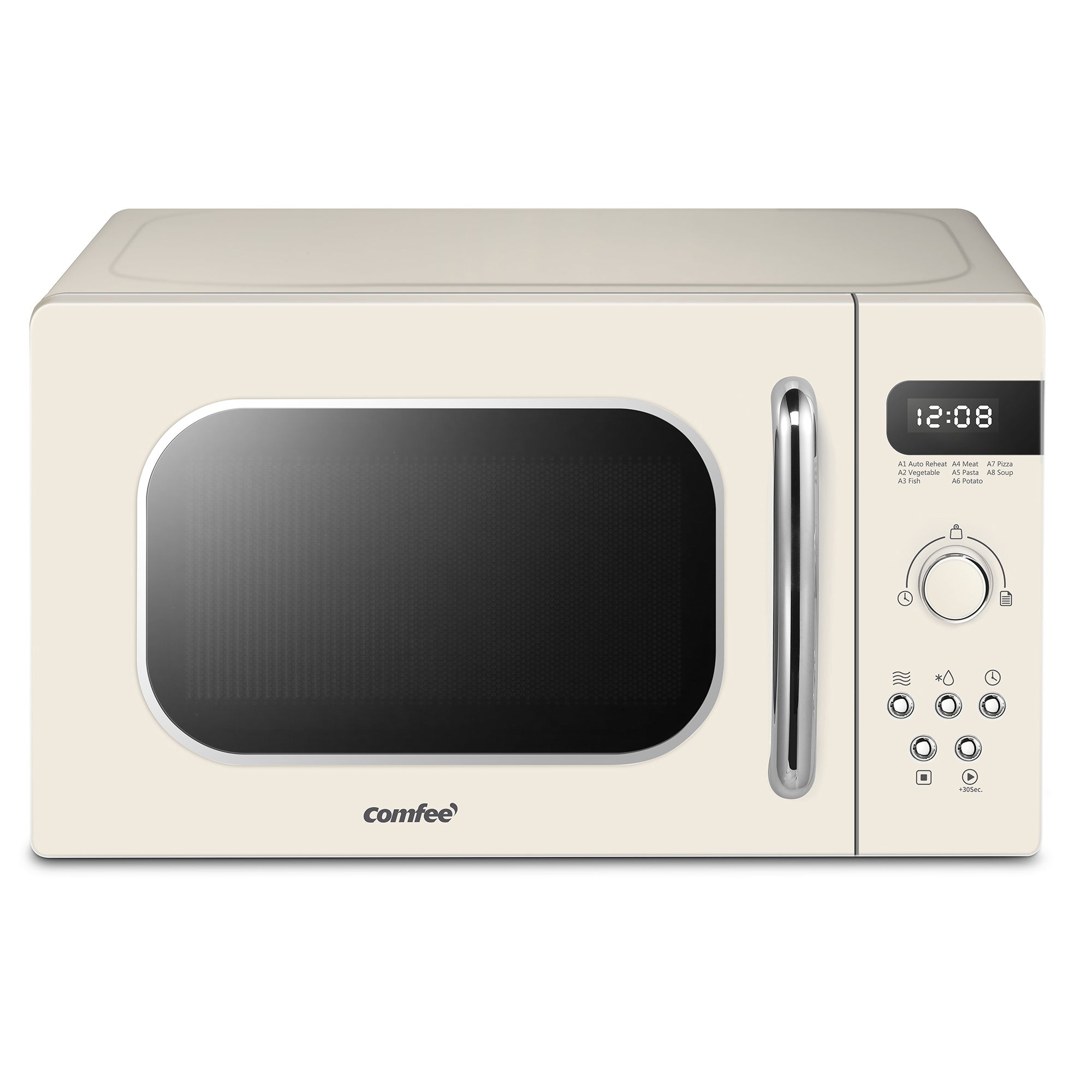 Micro-ondes rétro de 20L - COMFEE CMSRO 20 di cr - 800W - Beige - 3