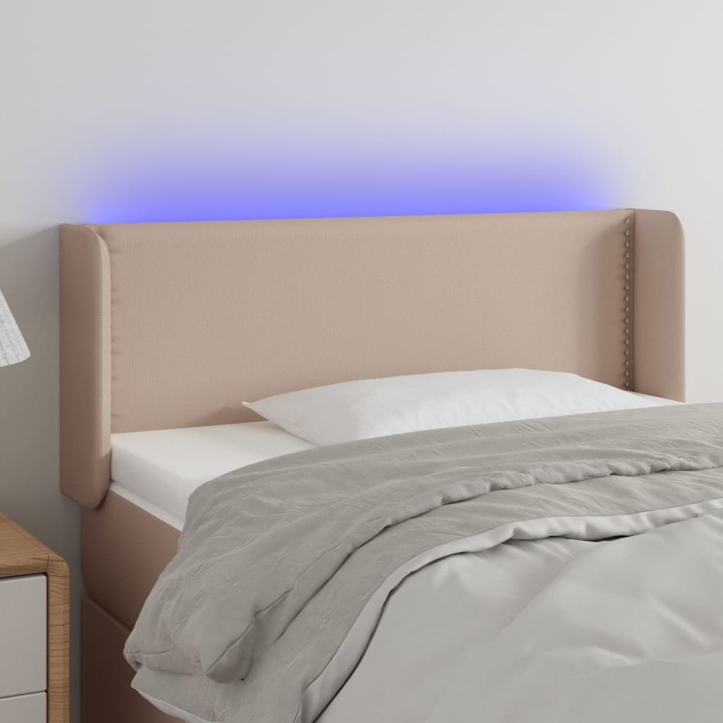 Tête De Lit Avec LED, Blanc, Similicuir, 180x5x78/88 Cm - Neuve Sous Emballage