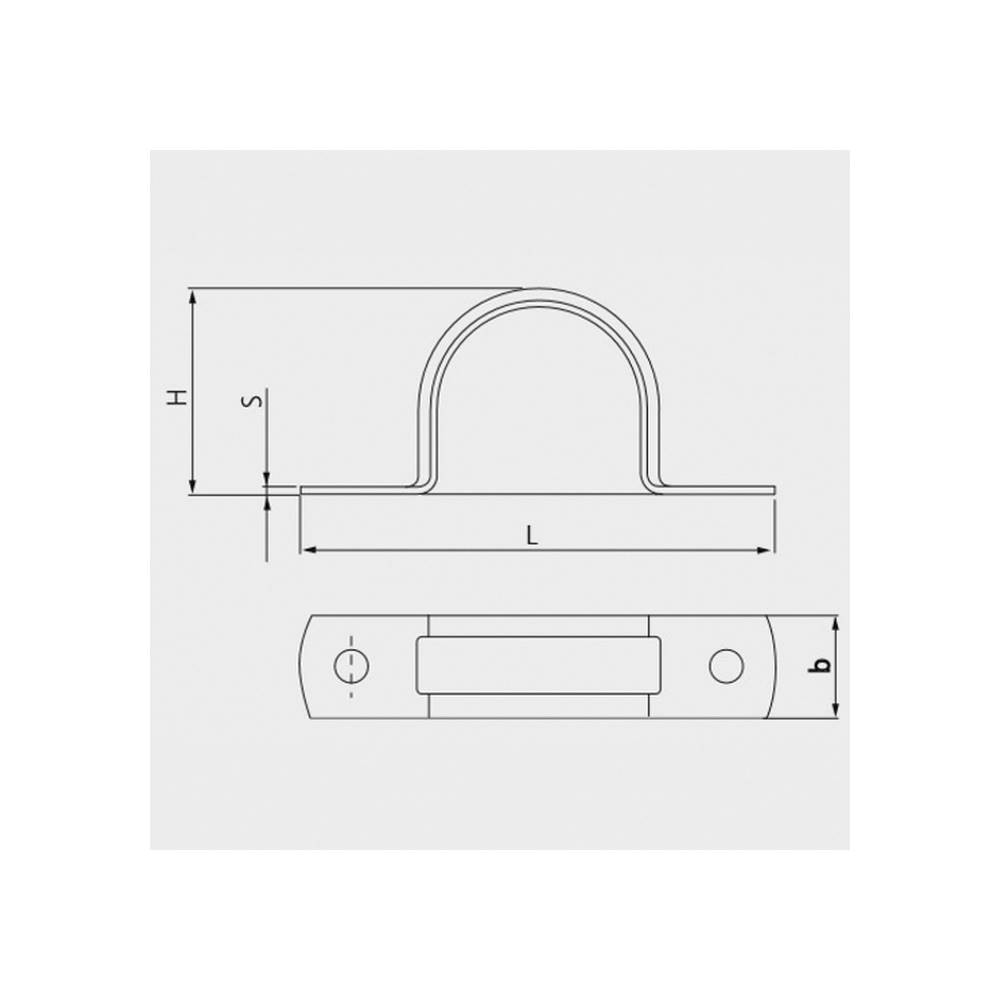 Grappe metalliche a forma di U diametro 16 - CELO - 3