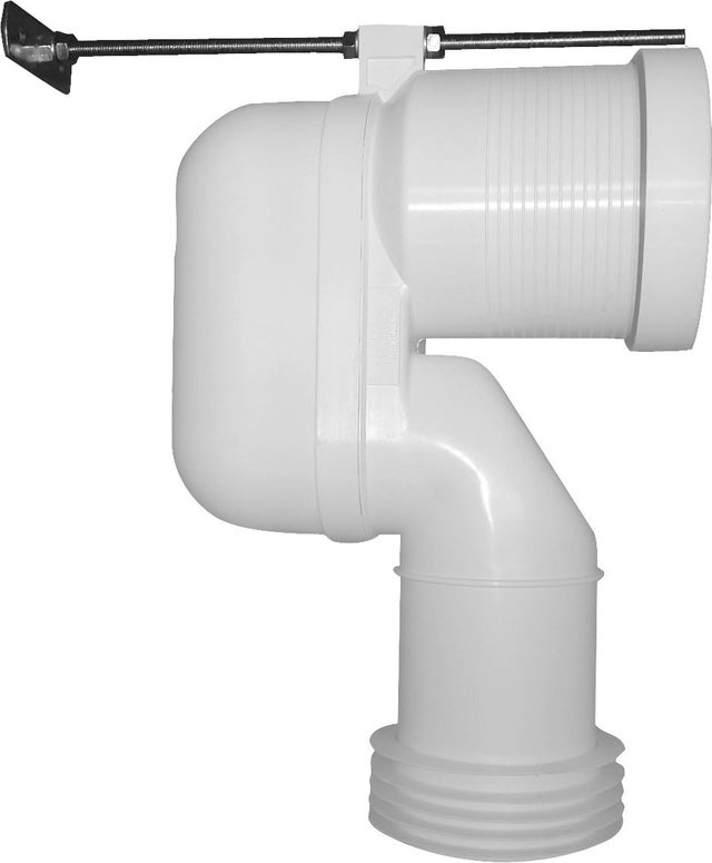 Codo de conexión Duravit Vario para salida vertical de 200 a 240 mm, 8990250000