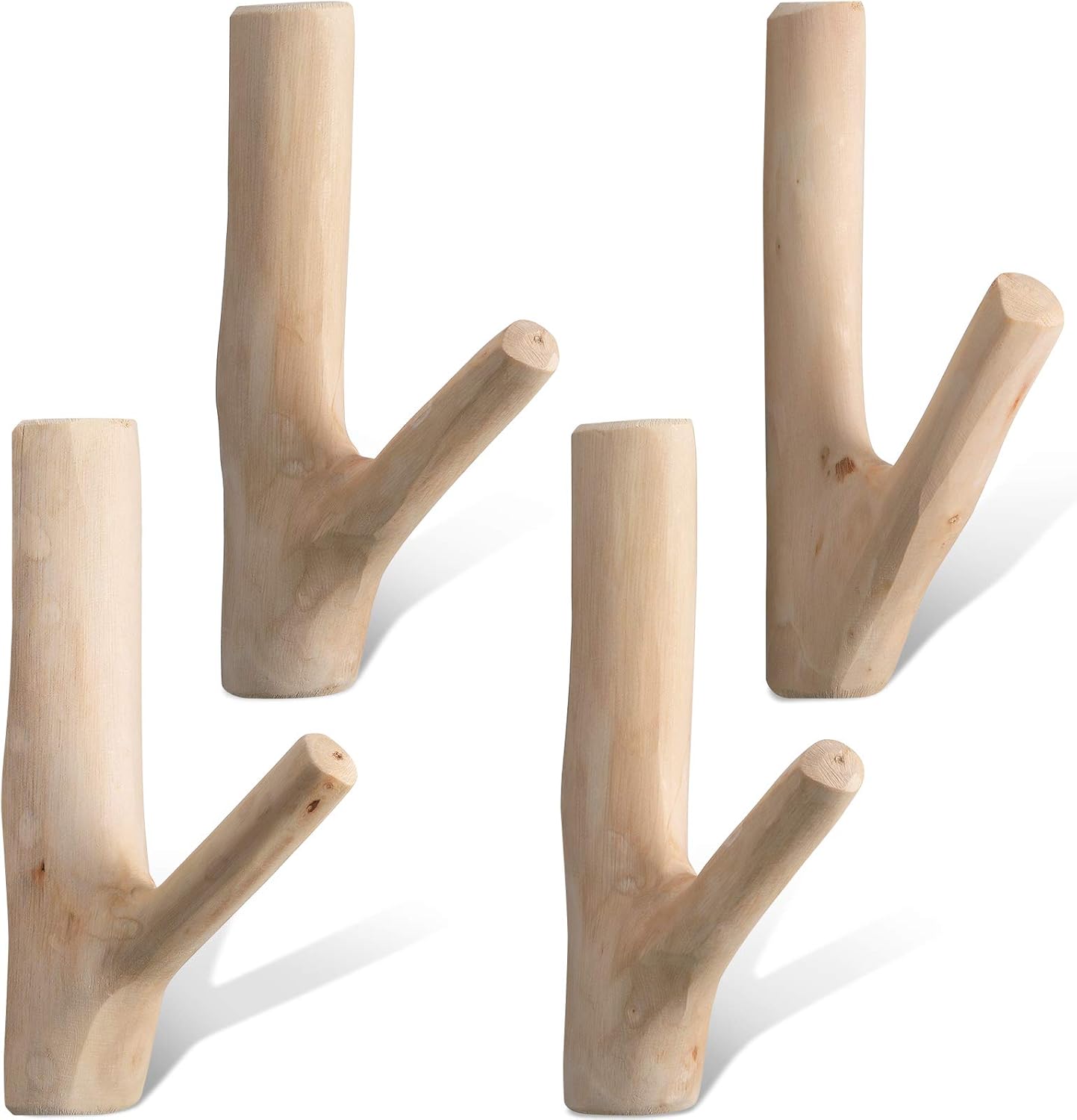 szt Drewniane haczyki ścienne wieszak na płaszcze ścienny drewniany wieszaki na ubrania stylu vintage gałęzi drzew naturalnych dekoracyjny rustykalny