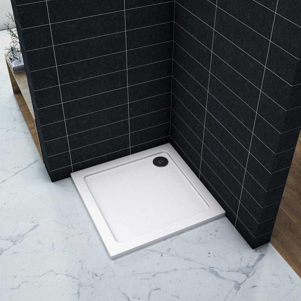 Receveur de douche à l'italienne H.3cm Carré 90x90cm Blanc et — free download