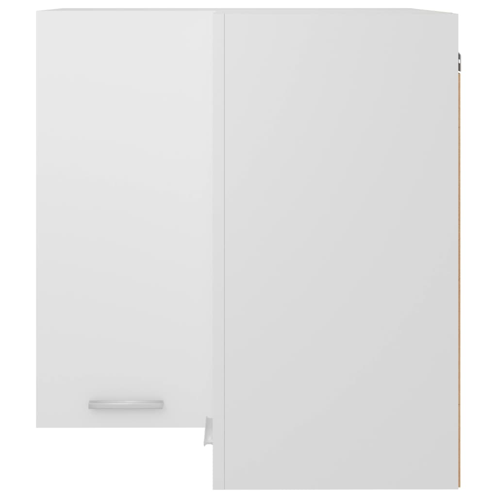 Meuble d'angle suspendu Blanc 57 x 57 x 60 cm Bois d'ingénierie - 7