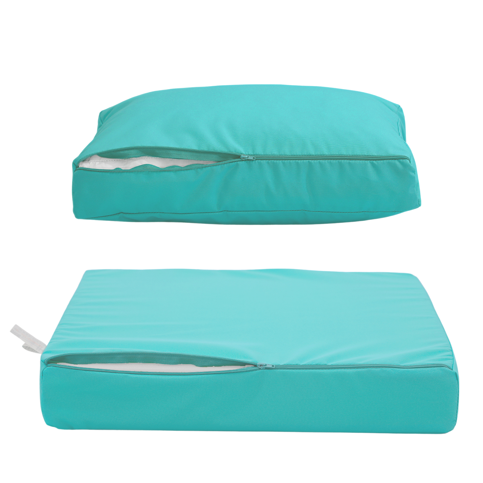 Coussins pour salon de jardin déhoussable 50x50cm Bleu caraïbes - 6