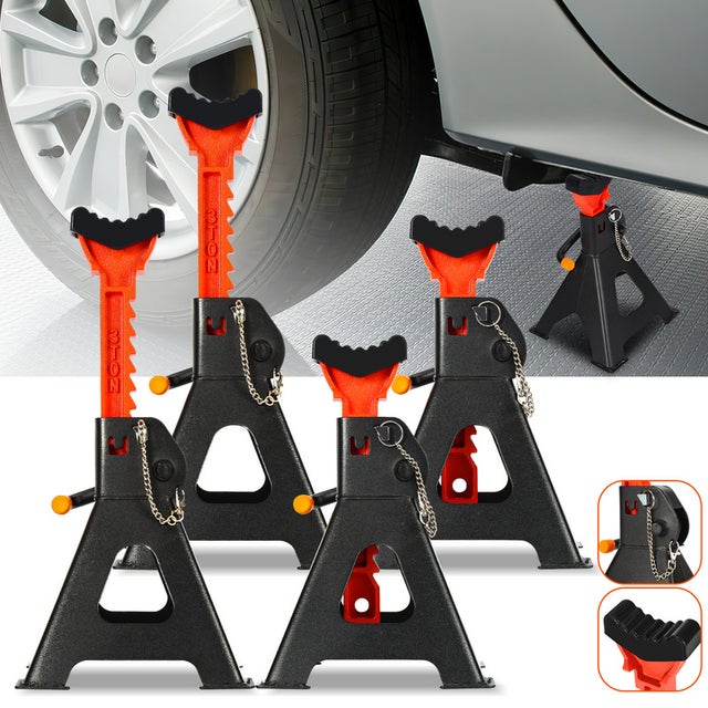 4x macacos de rack para caminhão, macacos para carro 3T, macacos para carro, 285-430 mm