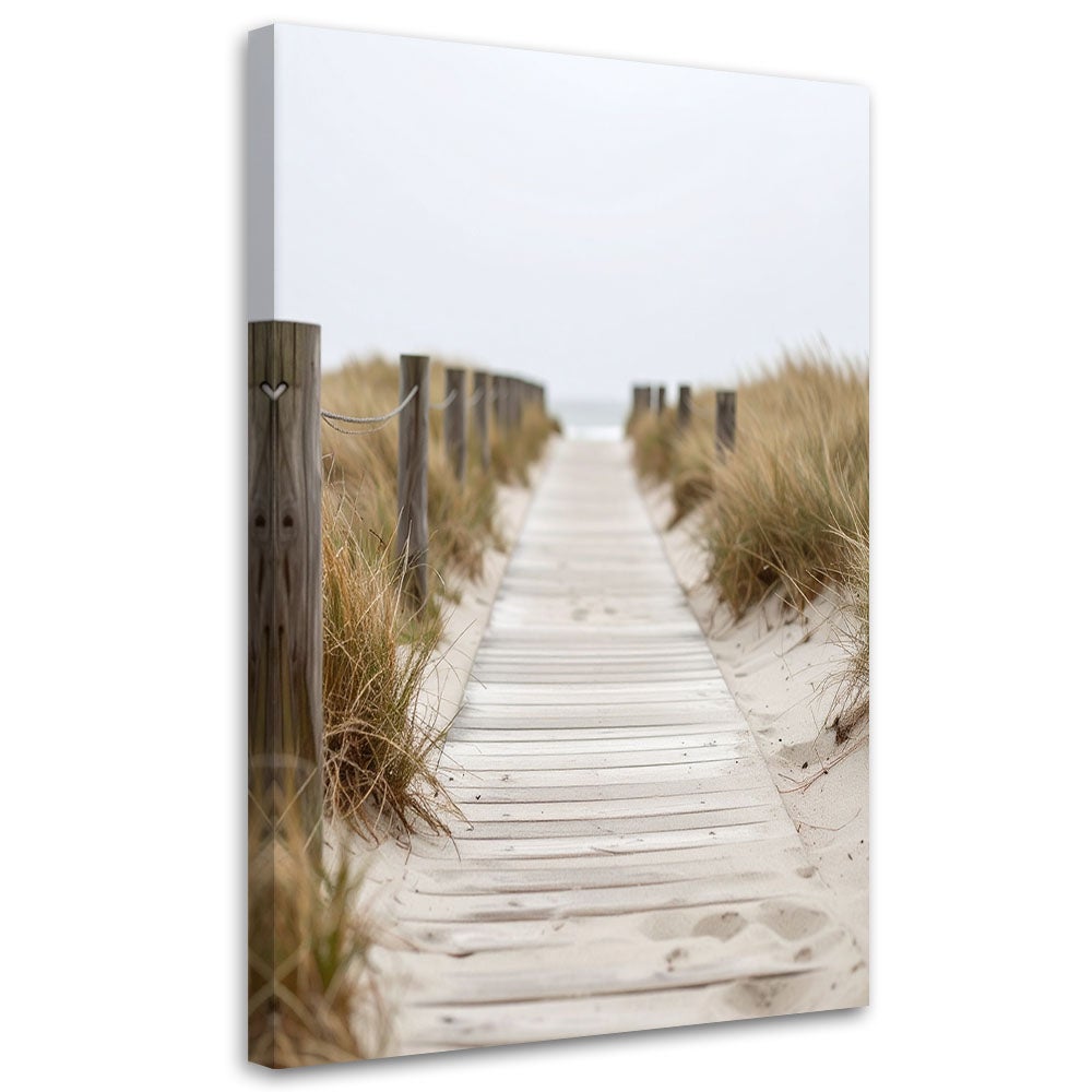 Obraz do salonu sypialni biura, Kładka na plażę krajobraz natura 70x100
