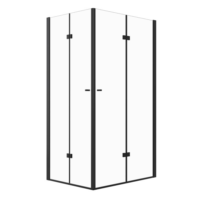 Kabina prysznicowa MAUNA prostokątna 80x100cm czarna SEVANTE
