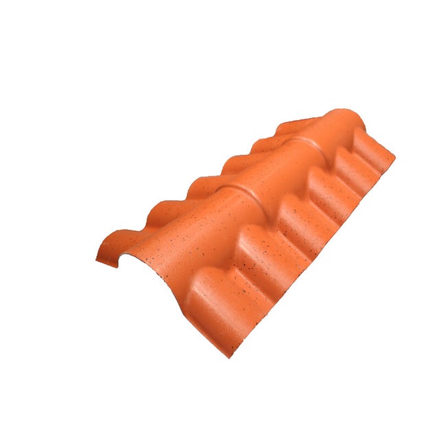 Faîtière PVC pour toiture imitation tuile romane double pans - Antique, E : 22cm, l : 40 cm, L : 108 cm