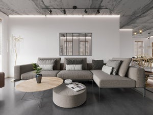 Verrière Atelier Aluminium Noir Mat 180x105 Cm – Bayview, Verre Trempé, Style Industriel Élégant
