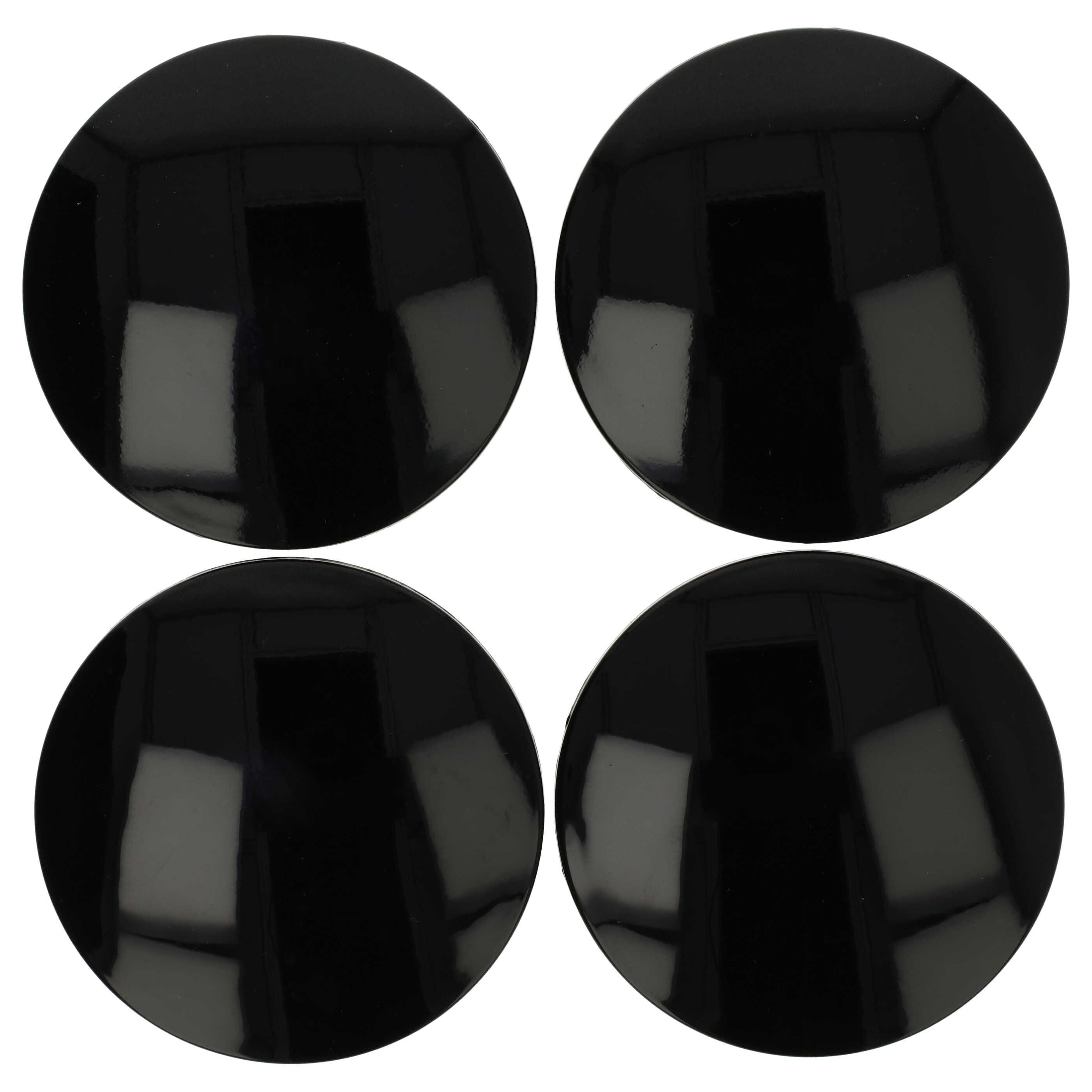 Coprimozzi Nero Lucido 60 Mm Per Auto - Compatibile Con Mercedes, Audi, Volkswagen - Foto 7