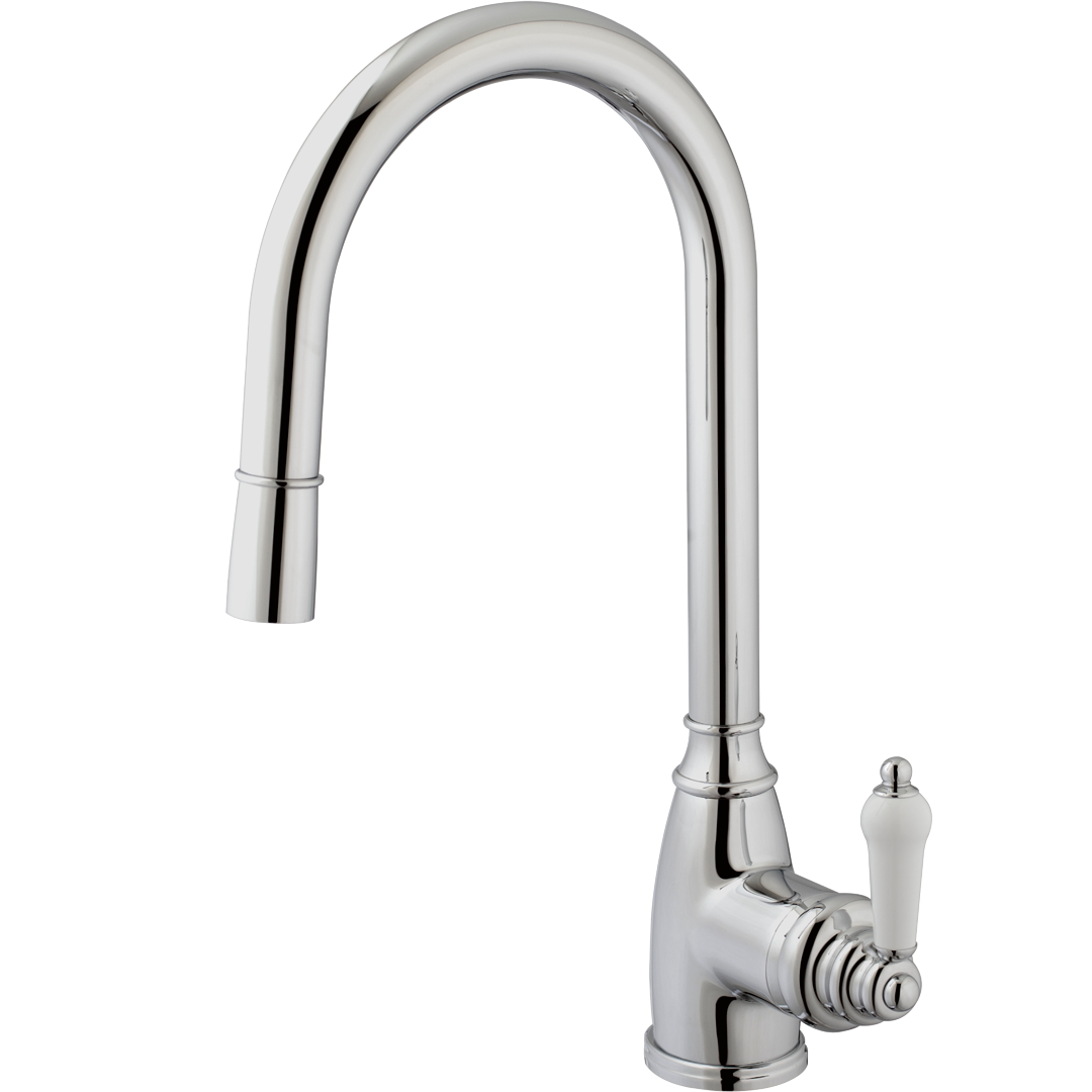 Ascott Bateria zlewozmywakowa z wyciąganą wylewką, chromowana