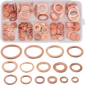 A ABSOPRO Plate Rondelle Cuivre Joint Anneau M10 Écraser Joint Joint - Foto 2