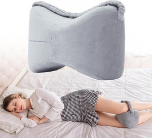 Cuscino Ortopedico Per Passeggino – Universale Con Supporto Lombare – In Cotone 35x80 Cm – Colore Grigio Crema