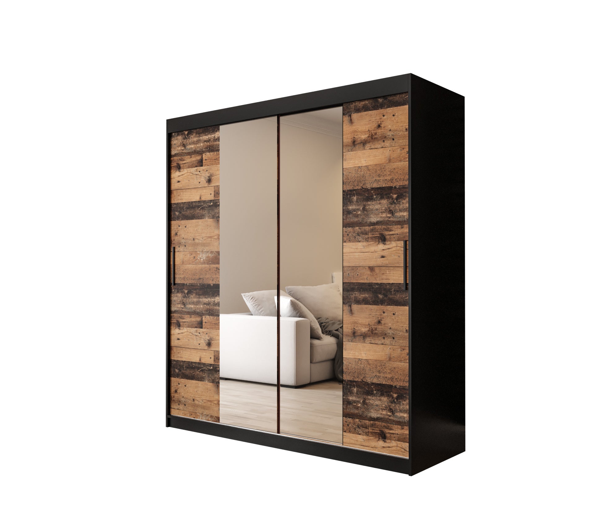 Szafa przesuwna garderoba OLD STYLE T1 180 x 62 x 200 cm - Abiks Meble