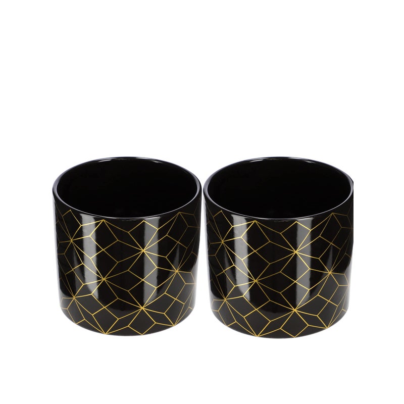 Doniczka cylinder 12 donica ceramiczna osłonka 2x - KOTARBAU