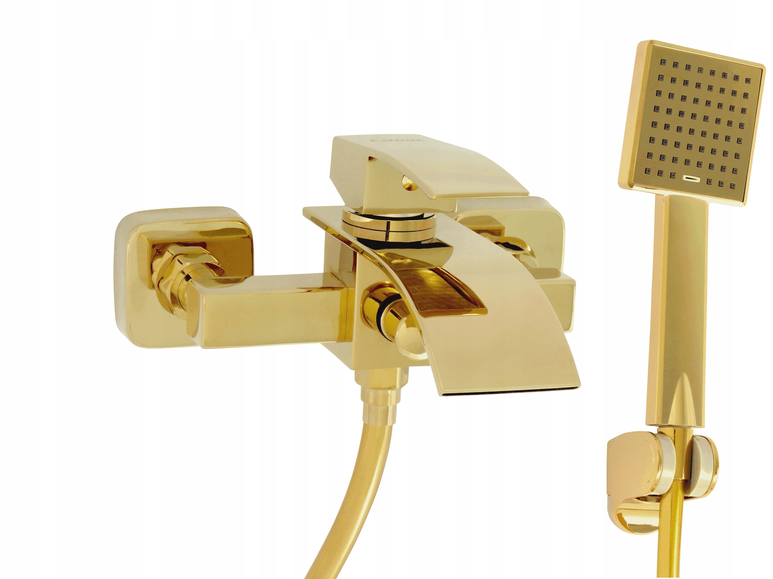 Bateria wannowa ścienna Estiva KASKADA Golden złota