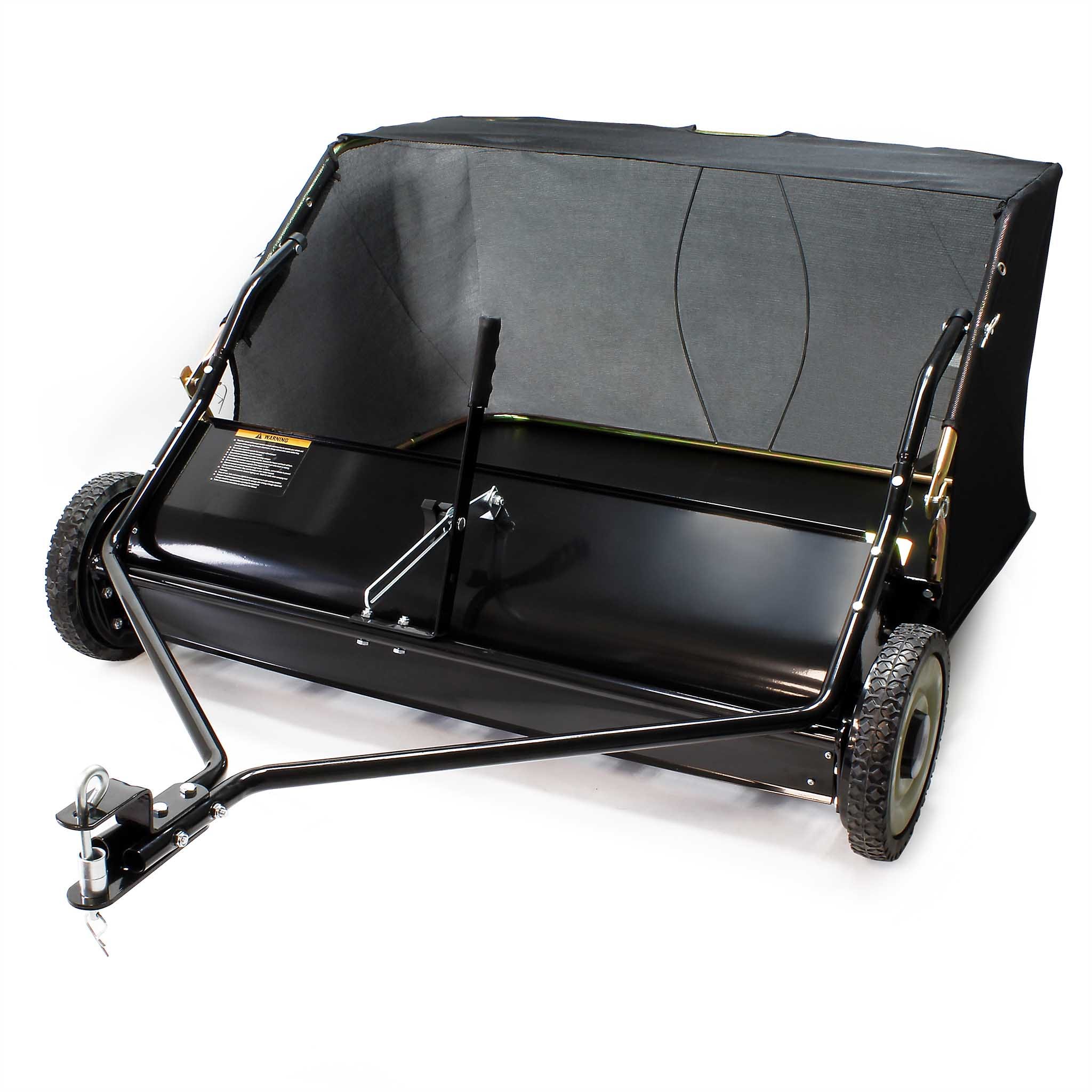 Balayeuse Manuelle Kanwod 18L - Ramasseuse Feuilles Avec 2 Brosses Latérales 65cm Pour Jardin