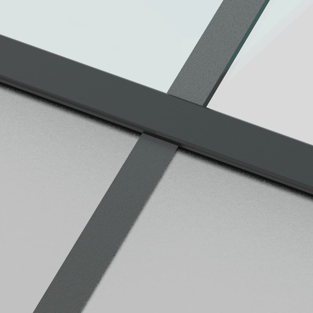 Puerta corredera | Puerta de la cocina vidrio templado y aluminio negra 76x205 cm CFW31206 - 6