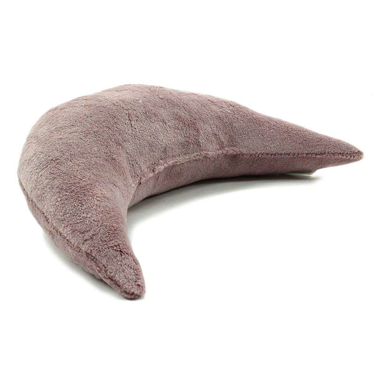 COMETE - Coussin extra-doux en forme de lune rose 30x45 - 2