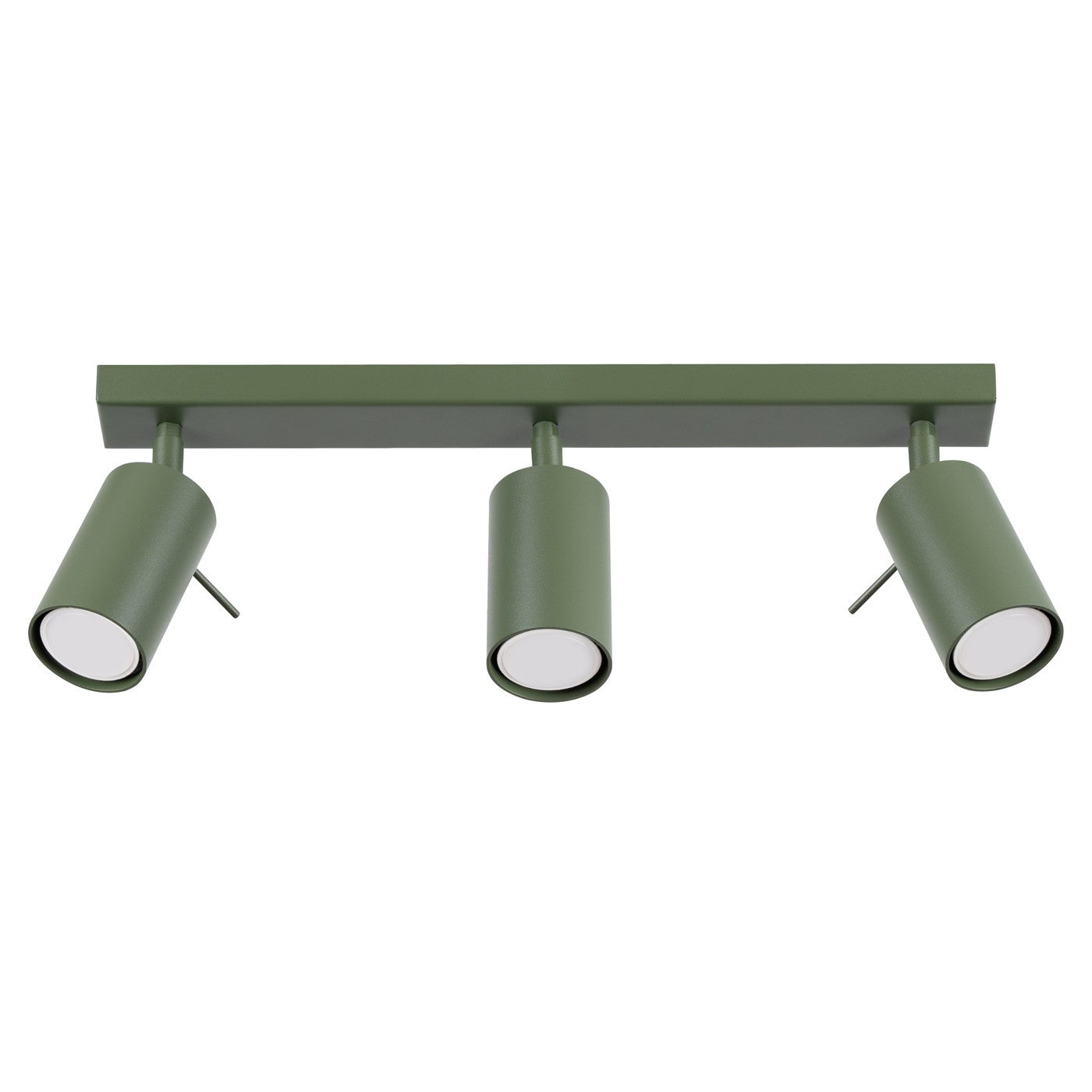 Reflektor sufitowy spot natynkowy Ring listwa zielony oliwkowy 3xGU10x10W wym: 17 x 45 x 6 cm metal Sollux Lighting